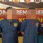Tersangka diamankan Polisi beserta barang buktinya