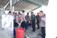 Wakapolres Blitar Kota Kompol I Gede Suartika saat peresmian sumur bor