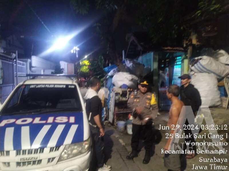 Polsek Semampir lakukan patroli Kamtibmas