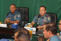 Ir Kodikalatal Brigjen TNI Marinir Ahmad Fajar bersama Dankodikdukum Kodikalatal Laksma TNI Dr. Taufik Arief