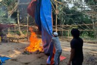 Lokasi judi sabung ayam di bongkar Polisi