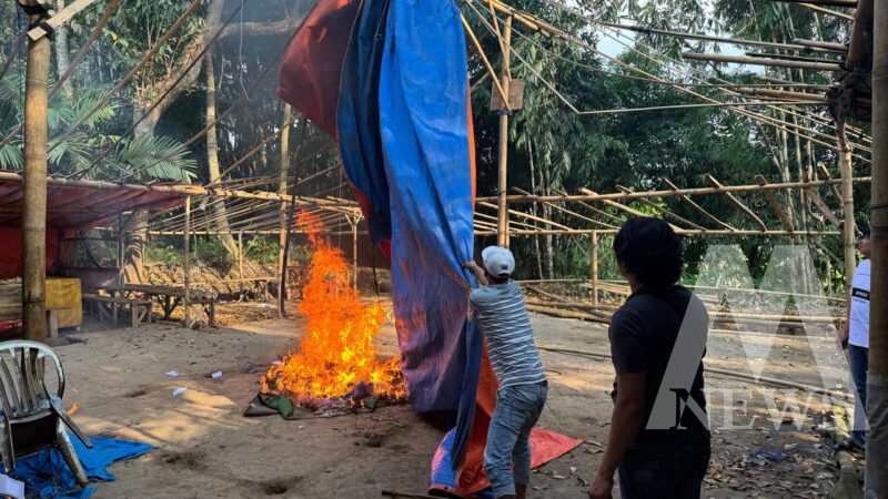 Lokasi judi sabung ayam di bongkar Polisi