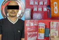 Polres Tanjung Perak amankan tersangka beserta barang buktinya