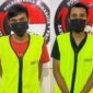 Tersangka diamankan Polisi beserta barang buktinya