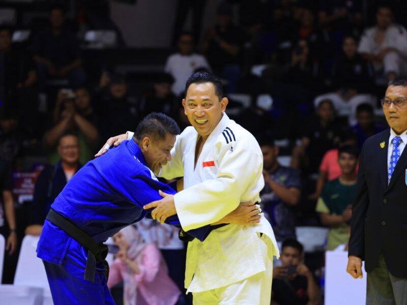 Kapolri Jenderal Listyo Sigit Prabowo saat buka Kejuaraan Judo Kapolri Cup