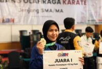 Salma Aulia juara Karateka
