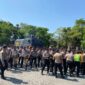 Persiapan pengamanan pilkada serentak tim Dalmas berlatih intensif