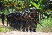 357 Siswa Dikmaba TNI AL laksanakan Lintas Medan Etape 1