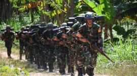 357 Siswa Dikmaba TNI AL laksanakan Lintas Medan Etape 1
