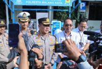 Kapolresta Malang Kota Kombespol Budi Hermanto launching SPKLU