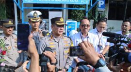 Kapolresta Malang Kota Kombespol Budi Hermanto launching SPKLU