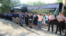 Siswa Suspa Potmar TNI AL peringati hari mangrove sedunia