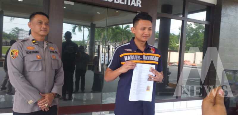 Satreskrim Polres Blitar amankan tersangka beserta barang buktinya