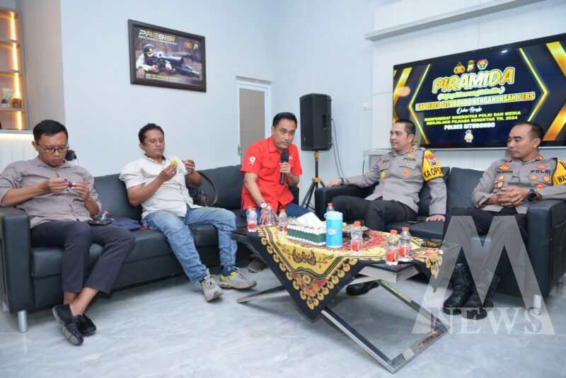 Kapolres Situbondo AKBP Rezi Darmawan saat gelar Piramida