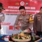 Kapolres Jember AKBP Bayu Pratama Gubunagi potong tumpeng peresmian Sumur Bor Bhayangkara Tatag Trawang Tungga