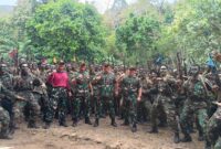 Irkodiklatal Brigjen TNI Marinir Ahmad Fajar tinjau lattek siswa Dikko-174 kejuruan Marinir