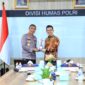 Kadiv Humas Polri Irjen Pol Shandi Nugroho terima kunjungan Plt. Kepala LAN Dr. Muhammad Taufiq