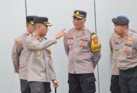 Kapolres Nganjuk AKBP Siswantoro pimpin langsung latihan Dalmas