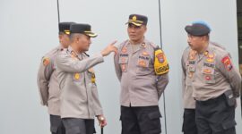 Kapolres Nganjuk AKBP Siswantoro pimpin langsung latihan Dalmas