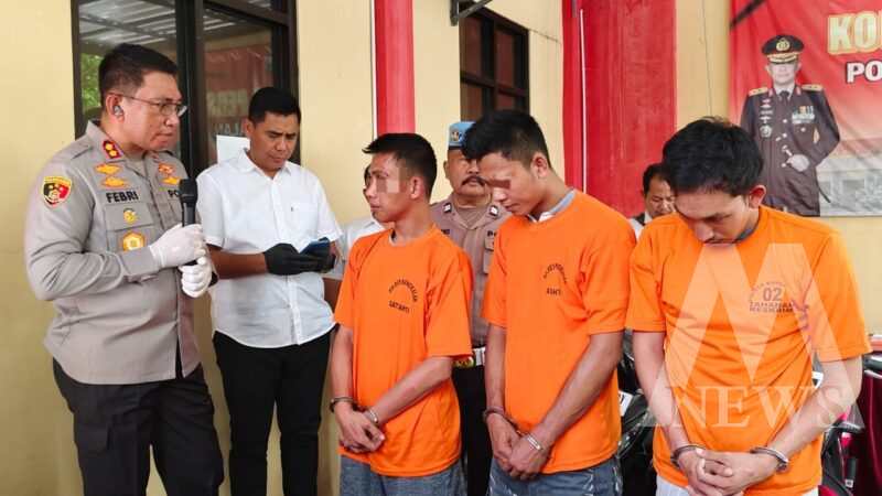 Polisi tangkap tersangka beserta barang buktinya