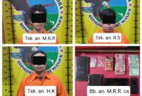 Polisi tangkap 3 tersangka beserta barang buktinya