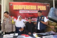 Kasatreskrim Polres Trenggalek AKP Zainul Abidin beri santunan dan sembako ke korban Curas