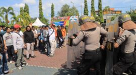 Polres Probolinggo Simulasi Sispamkota