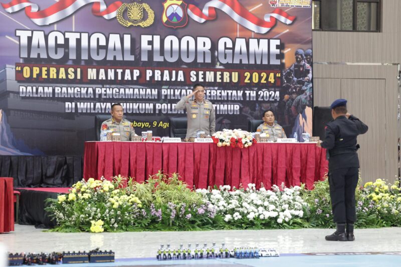 Polda Jatim Gelar Tactical Floor Game