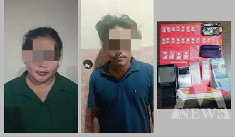 Tersangka diamankan Polisi beserta barang buktinya