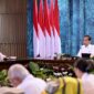 Sidang Kabinet Paripurna di Istana Garuda, Presiden terpilih Prabowo Subianto dan Presiden RI Joko Widodo