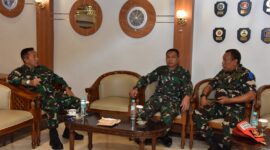 Dankodiklatal Letjen TNI Marinir Nur Alamsyah terima kunjungan Danpuskopaska TNI AL Laksma TNI Baroyo Eko Basuki