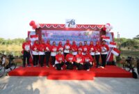 Olahraga bersama Bakor Surabaya dalam rangka HUT ke-78 Jalasenastri