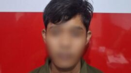 Tersangka diamankan Polisi beserta barang buktinya