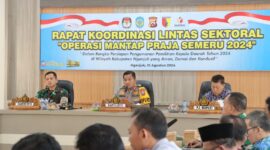 Kapolres Nganjuk AKBP Siswantoro Gelar Rakor Lintas Sektoral Operasi Mantap Praja Semeru