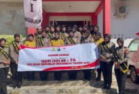 Polwan Polres Nganjuk gelar donor darah di HUT Polwan RI ke-76