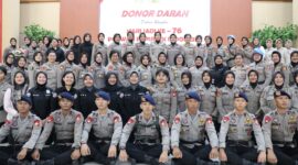 HUT Polwan RI ke-76 gelar donor darah