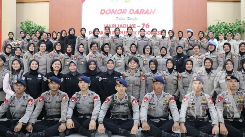 HUT Polwan RI ke-76 gelar donor darah
