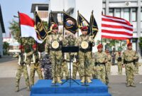 Dankodiklatal Letjen TNI Marinir Nur Alamsyah disematkan Brevet Kopaska TNI AL