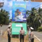 Satlantas Polres Trenggalek dan PT Jasa Raharja Pasang Baliho