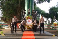 Polwan Polres Ponorogo gelar ziarah di TMP Wira Patria Paranti