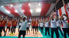 Tim putra Polda Jatim unggul dengan Skor 3-0 dari Polda Jateng