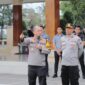 Kapolres Blitar AKBP Wiwit Adi Satria beri pengarahan anggota
