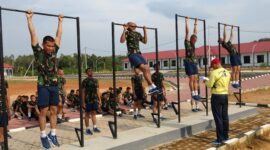 Siswa Dikmata TNI AL angkatan 44 laksanakan test kesamaptaan jasmani
