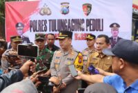 Kapolres Tulungagung AKBP Muhammad Taat Resdi berikan sambutan