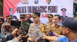 Kapolres Tulungagung AKBP Muhammad Taat Resdi berikan sambutan