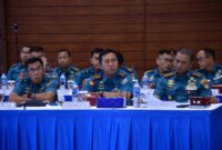 Dankodiklatal Letjen TNI Marinir Nur Alamsyah hadiri paparan rencana HUT TNI AL ke-79 di Mabesal