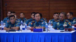 Dankodiklatal Letjen TNI Marinir Nur Alamsyah hadiri paparan rencana HUT TNI AL ke-79 di Mabesal
