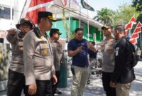 Polrestabes Surabaya lakukan pengamanan kantor KPU