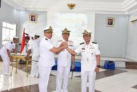 Dankodikopsla Kodikalatal Laksma TNI Muhammad Iwan Kusumah pimpin sertijab Danpusdikintelmar