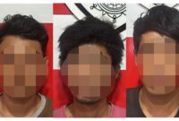 Tersangka diamankan Polisi beserta barang buktinya